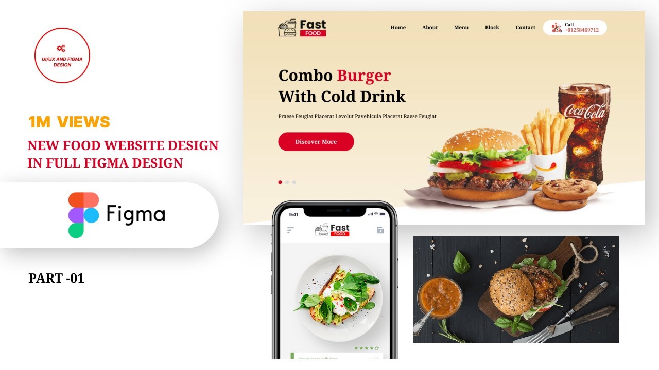 New FOOD Website Design in Ui/Ux and Figma Design // নতুন ফুড ওয়েব ...