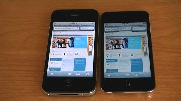 iPhone 4S vs. iPod Touch 4G - WiFi Web Browser Speed Test