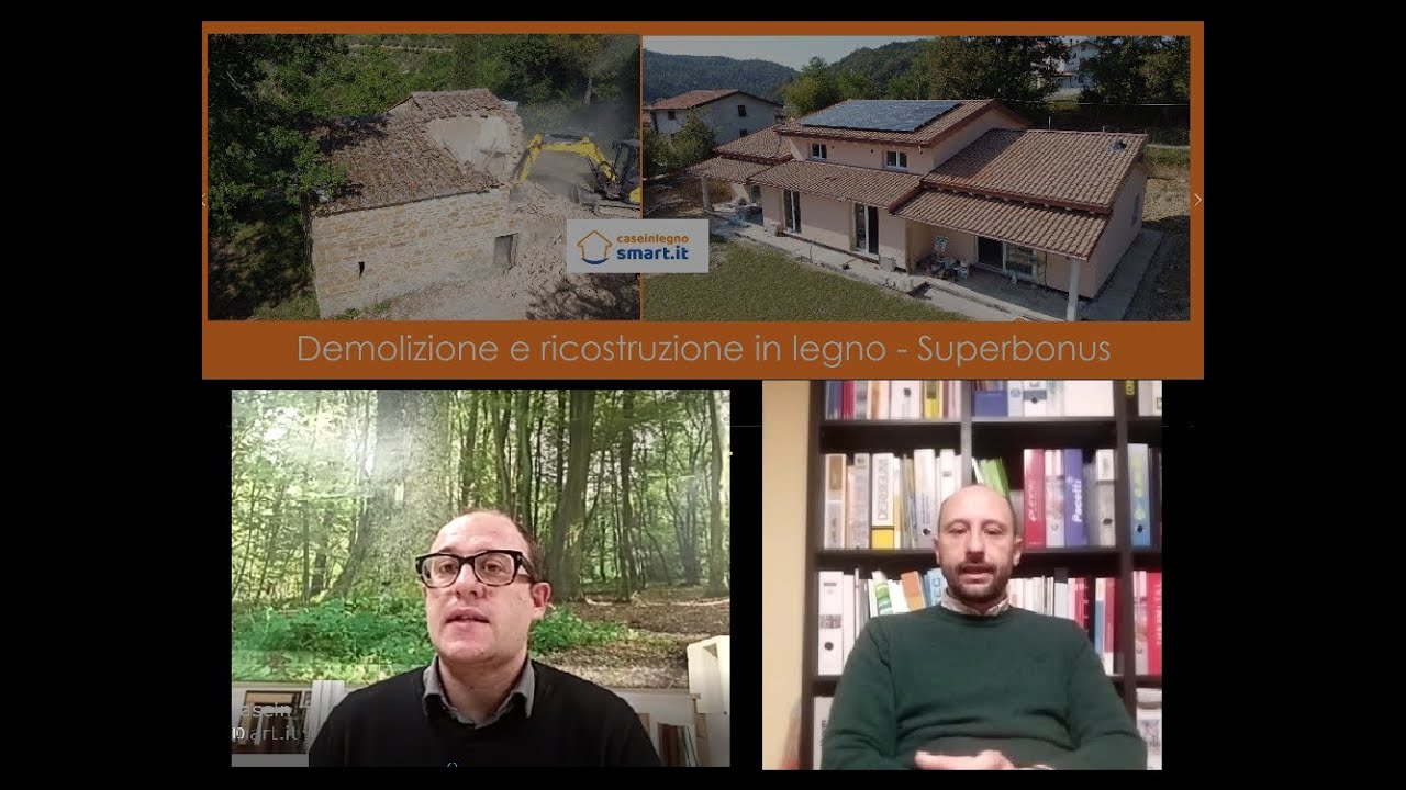 Superbonus 110 % Demolizione e ricostruzione in legno. Esempio pratico