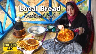 Baking a Local Bread in Traditional Style | #village_lifestyle in IRAN