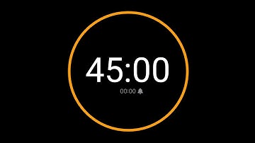 45 Minute Countdown Timer with Alarm / iPhone Timer Style