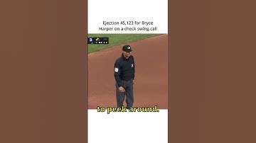 Harper uitgeworpen bij WEER een check swing 🤦‍♂️