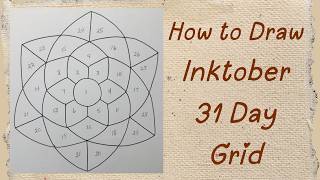 How to Draw the Dreamcatcher Template for Inktober Tangles