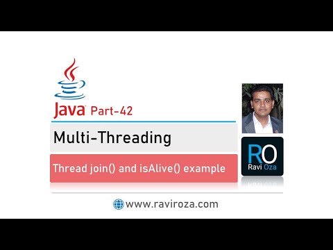 Java Part-42 | Thread join() and isAlive() example  (Gujarati)