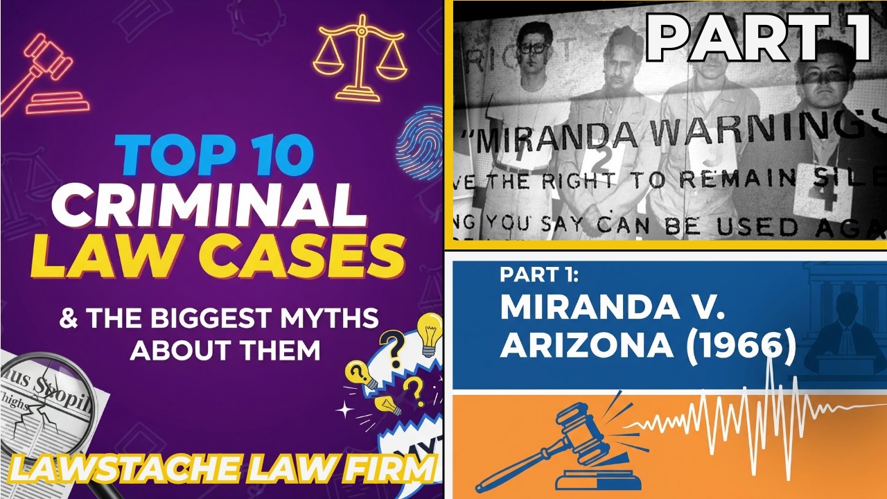Top 10 Criminal Law Cases and Myths | PART 1: Think You Know Your Miranda Rights?