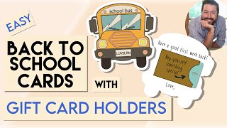 Learn to make Back to School money CARDS | Easy gift card ideas | Card ideas for TEACHERS