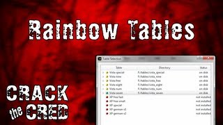 Rainbow Tables - Crack The Cred - 109