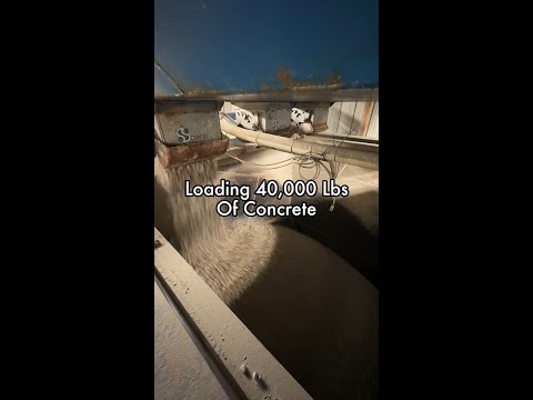 بارگیری ۴۰ ۰۰۰ پوند بتن آماده این شکلی است