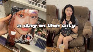 s4 vlog🍊 a day in the city, album shopping, cute cafe and taking photos!