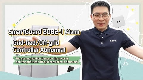 (English) PV Guru - SmartGuard-63A-(S0, AUS0), 2082-1 Alarm, Grid-tied Off-grid Controller Abnormal