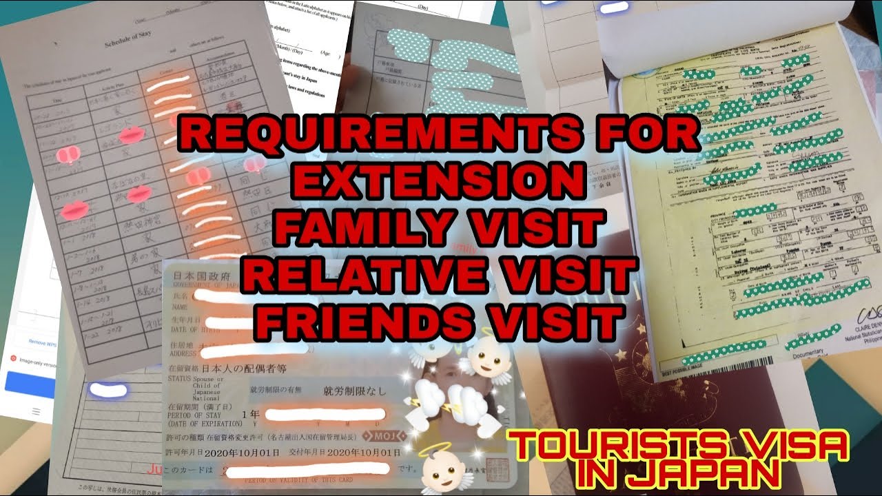 japan visa visit relatives