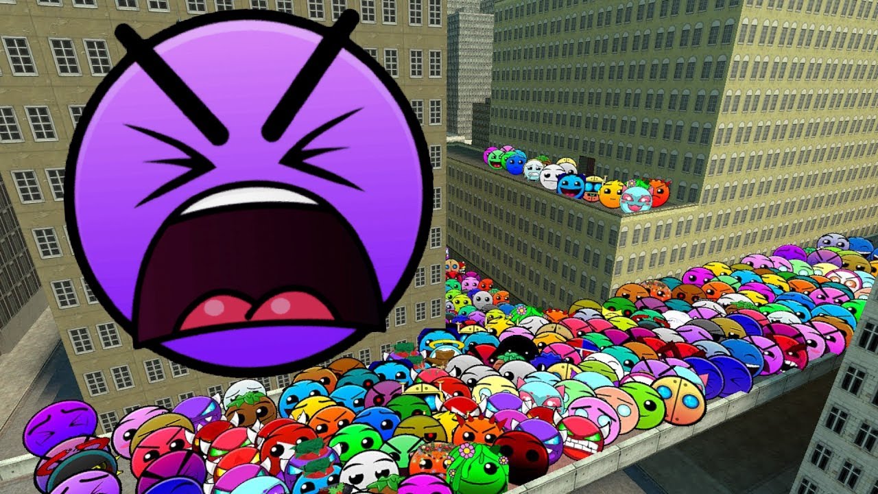 Lobotomy Dash and Geometry Dash Nextbots Family Chase me in Garry's Mod