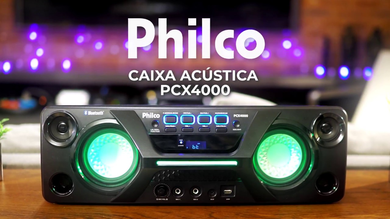 Caixa De Som Philco Speaker Pbs200bt Caixa Acustica Pcx4000 Philco Youtube