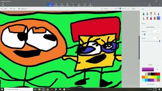 SpongeBob meets his new friend