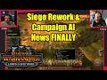We Finally Have Some News About The SIEGE REWORK - Lords of The End Times - Total War Warhammer 3