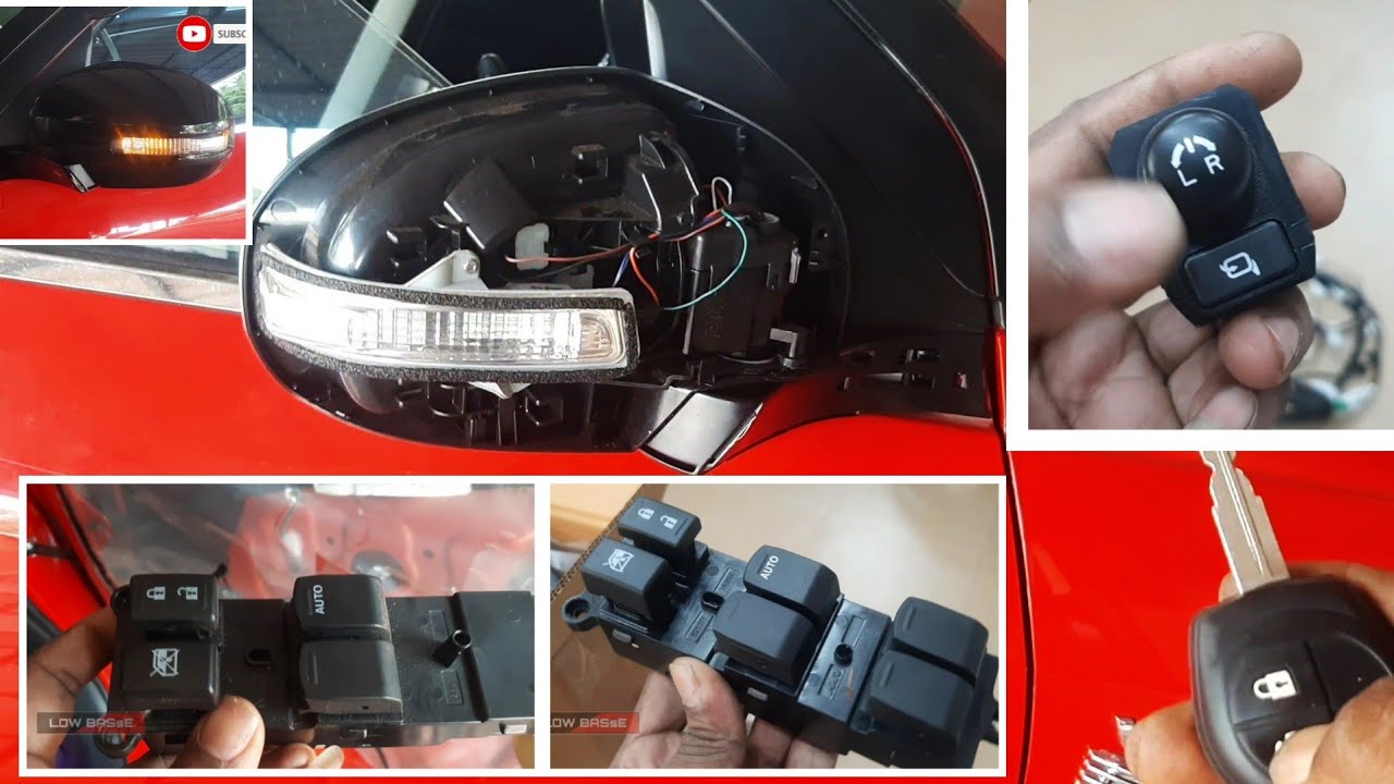 swift base model side mirror upgrade to top model|auto folding mirror install|#swift|@LOWBAsSE