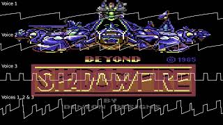 Shadowfire C64 oscilloscope view