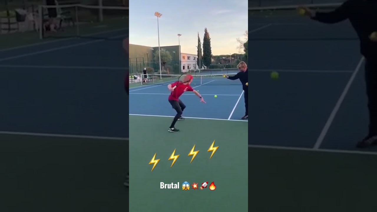 Our favorite BWEH video. Andrey Rublev's racket head speed is crazy 💥