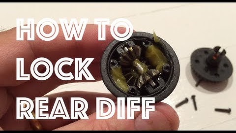 HPI Sprint 2 Drift Mods Part 3 ❤ How To Lock Rear Diff On RC Car