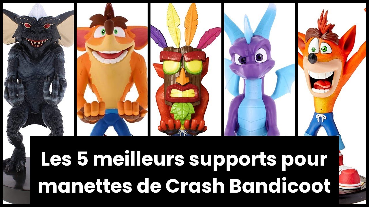 Support Chargeur Manette Crash Bandicoot – PS4, Xbox, Smartphone – 20cm