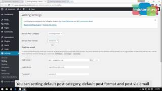 How to Setting Writing and Reading in Wordpress