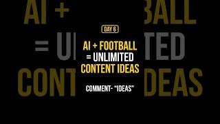 Day 6/21 ⚽ AI Football Content Ka Secret! 🤖 #aitools #ai #fifaworldcup #fifa #football #pov #shorts