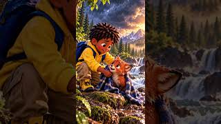 Shepherd Saves a Little Fox 🦊💛 | A Story About Kindness #Shorts