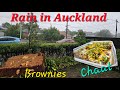 Rainy day in auckland  papdi chaat  baked brownies  mini vlog