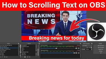 obs studio scrolling text || how to make scrolling text in obs || obs studio