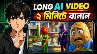 AI দিয়ে Viral Long Video বানান FREE 😱 (Full Course Bangla)