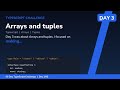 Arrays and tuples - Day 3/90 TypeScript Challenge