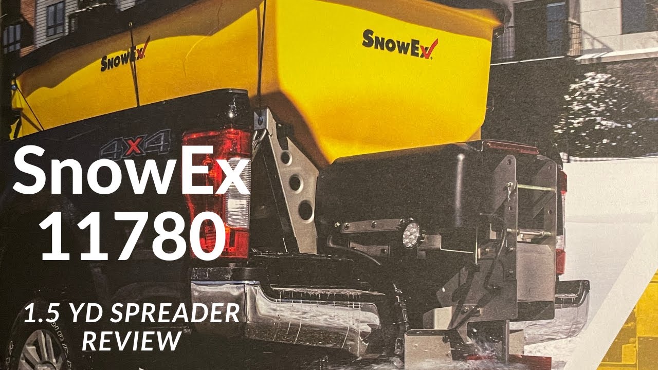 SnowEx 11780 1 5 yd Spreader Review YouTube
