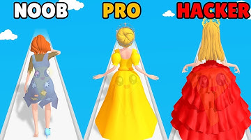 NOOB vs PRO vs HACKER In Princess Run 3D🔥