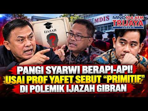 PANGI SYARWI BERAPI API! Usai Prof Yafet Sebut Primitif di Polemik Ijazah Gibran | Trijaya