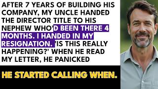 My Uncle Gave His Nephew The Director Role After My 7 Years Building The Company. When I Resigned..