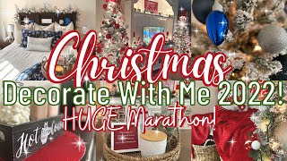 CHRISTMAS Decorate With Me MARATHON 2022! Decorating My Entire Apartment For Christmas 2022!