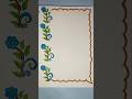 easy border design for project|project front page design #frontpage #shortsviral