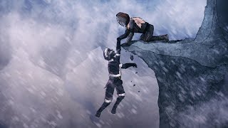 I Made A 4000ft Mountain In Minecraft... Then Climbed It