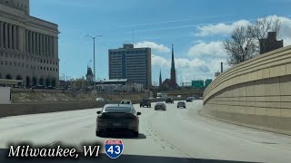 4K Milwaukee, WI - Highway Drive(I-43 South)
