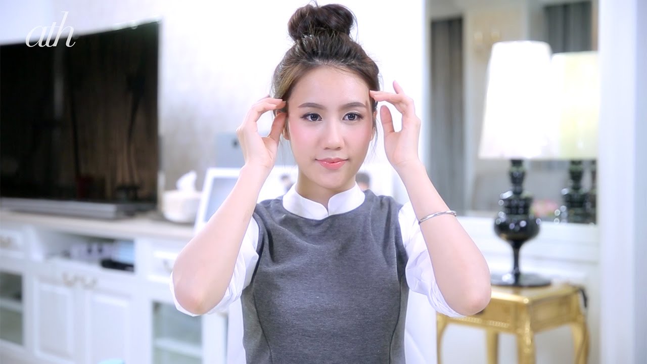 Mayy R ทำผม Bun แบบเกาหลี น่ารักง่ายๆ แค่ 3นาทีจบ! โดย Mayy R - All Things ...