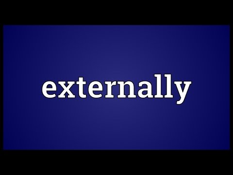 Externally Meaning