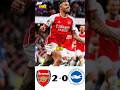 ⚽️ Arsenal vs Brighton 2-0| Football Highlights #football #shorts #arsenal