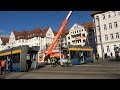 Straßenbahn entgleist nach Unfall/LKW kracht in "MesseM"/Schwere Bergetechnik im Einsatz[27.02.2017]