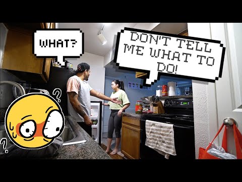 “DON’T TELL ME WHAT TO DO”PRANK ON HUSBAND! 😳