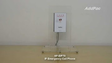 IP Emergency Call Phone AP-EIP70 Demonstration (IP 비상 전화기 AP-EIP70 데모) | AddPac