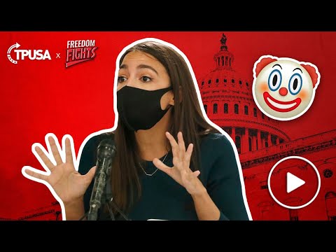 Political Theatre Actress AOC Puts On A Mask For Photo-Op