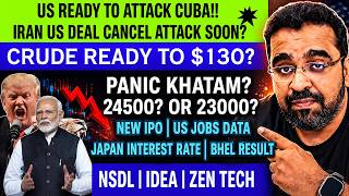 WEEKLY VIEW : US READY TO ATTACK CUBA? | CRUDEOIL 130 SOON? | NEW IPO | BHEL RESULT | NSDL ZEN TECH