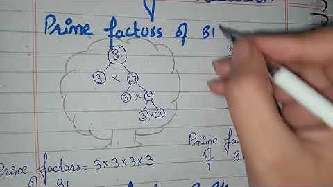 Factor Tree of 81|Prime Factorization of 81