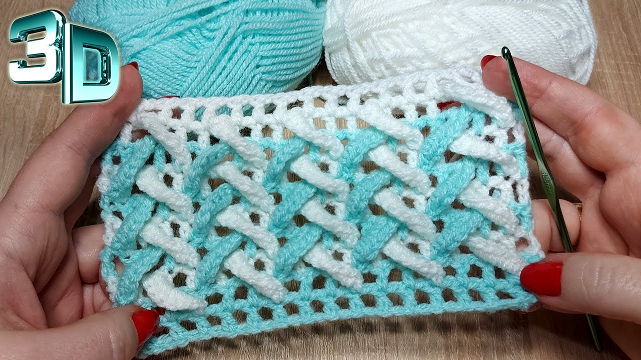 🏆💯3D УЗОР КРЮЧКОМ. НОВИНКА!✅ Свяжите и Вы! (вязание крючком для начинающих) 3D NEW crochet pattern