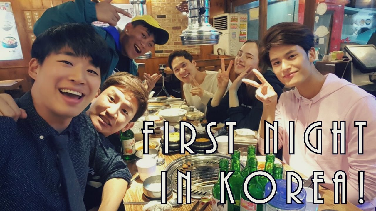 FIRST NIGHT IN SEOUL, KOREA! [Korean BBQ & Drinking Games] ft. KOREAN BROS | Korea Vlog 1